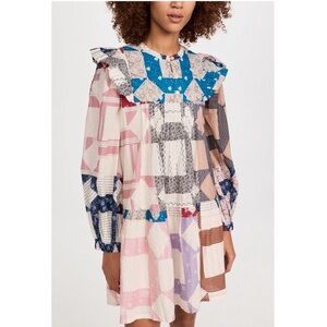 Sea New York Multicolor Patchwork Dress Large